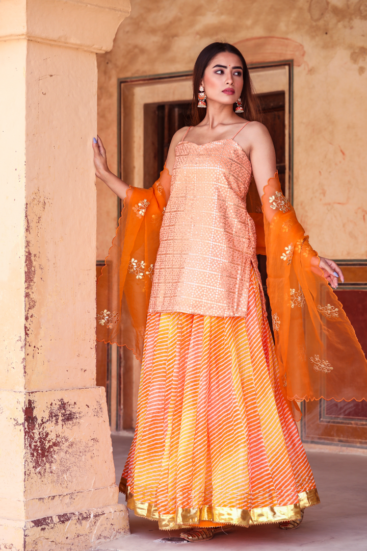 Devaki Orange Lehenga