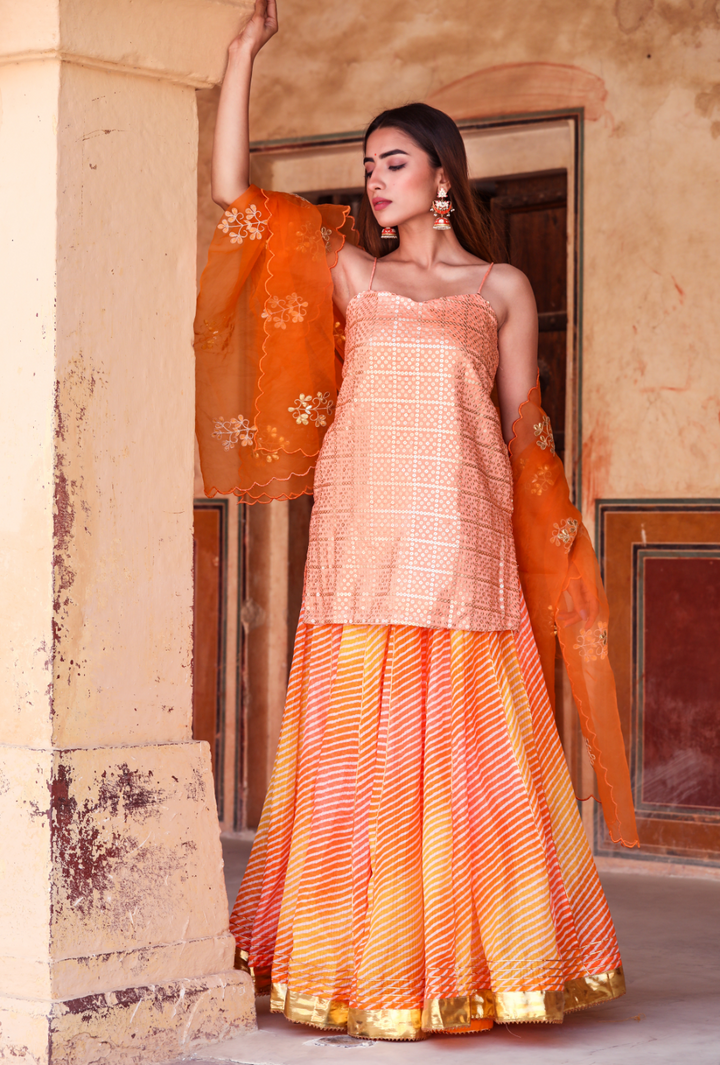 Devaki Orange Lehenga