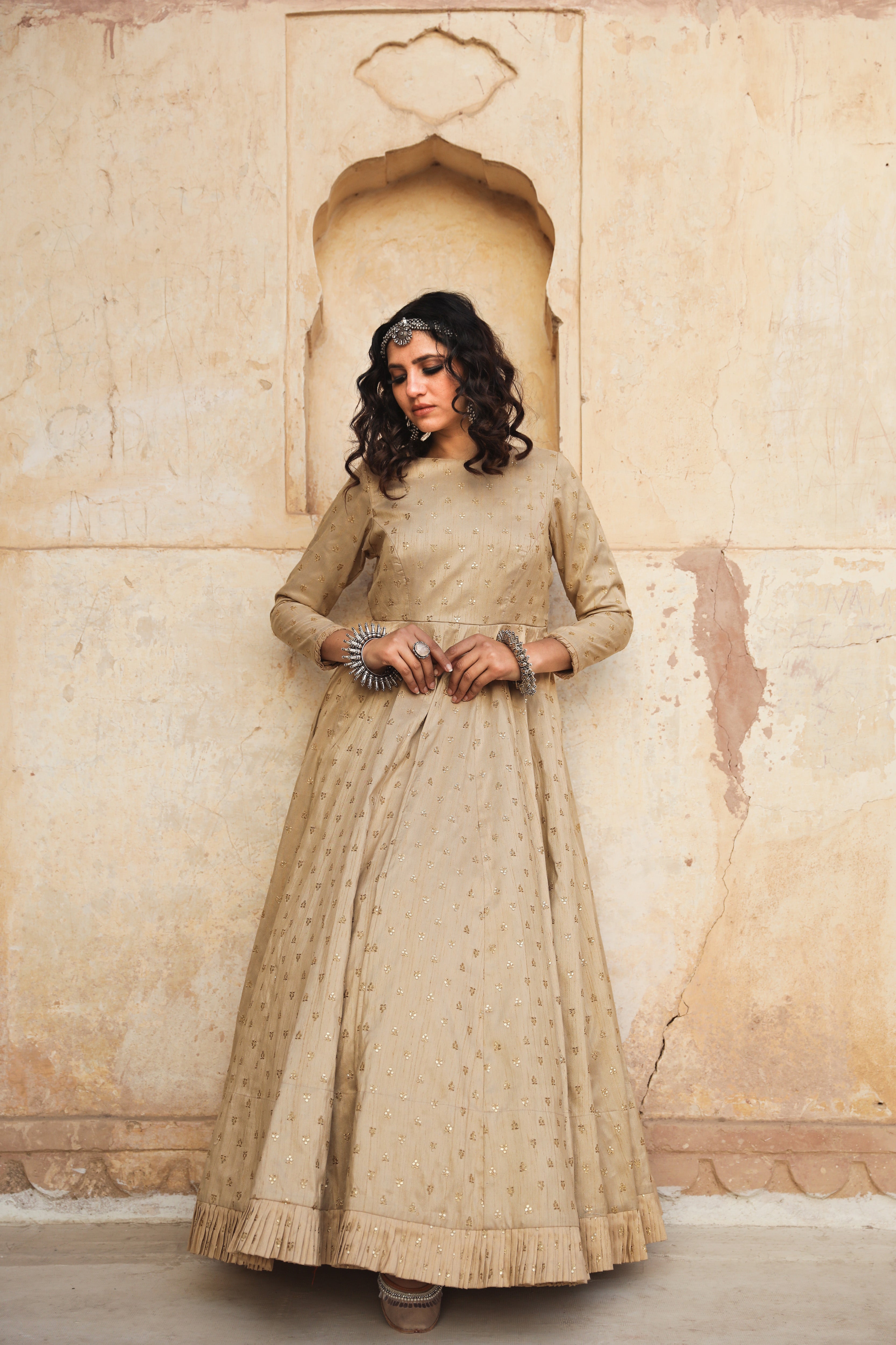 Daulat Beige Gown