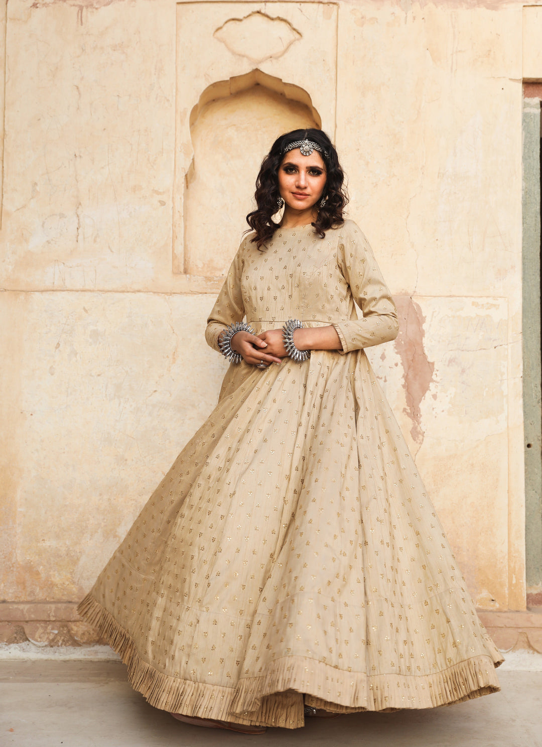 Daulat Beige Gown