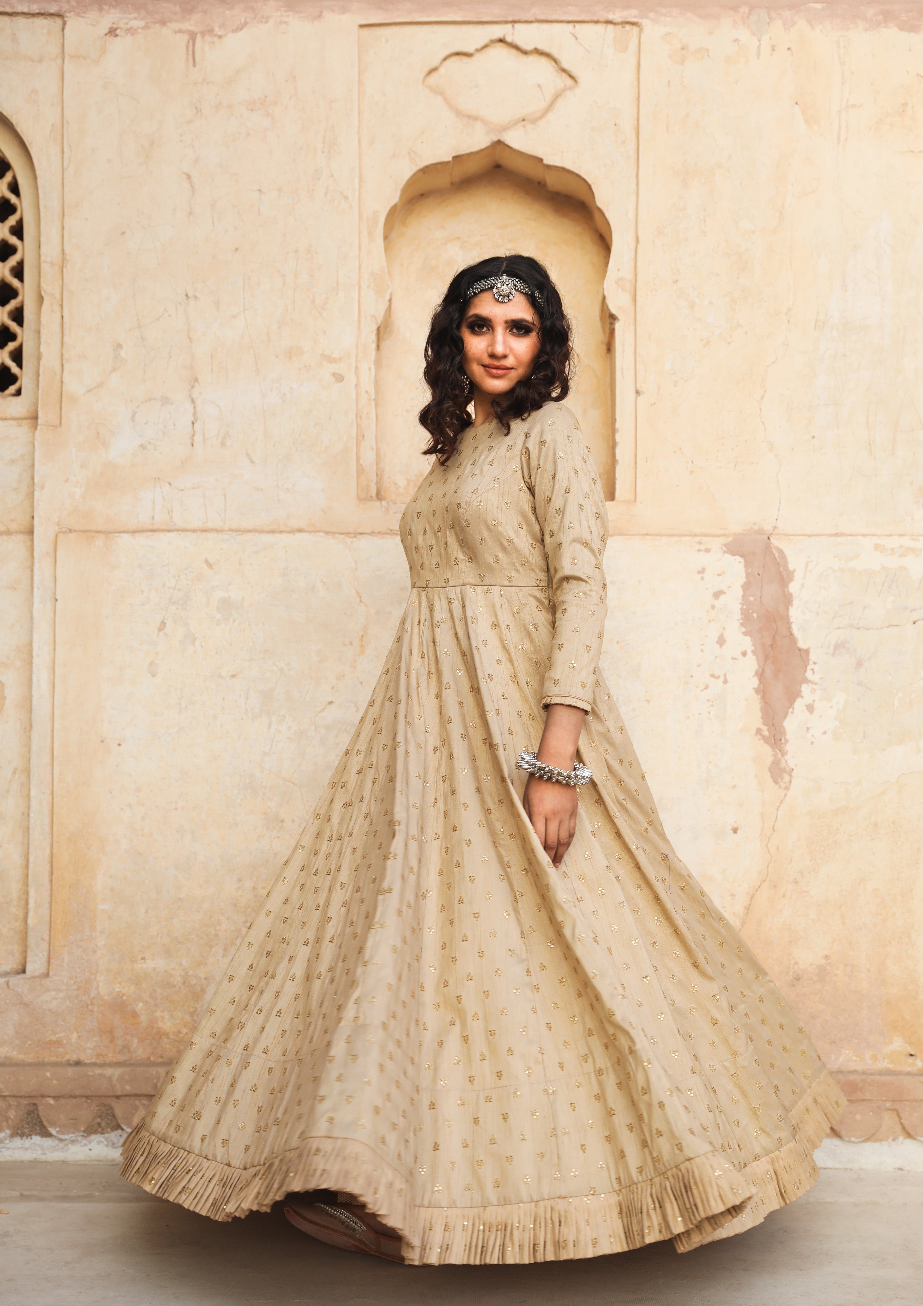 Daulat Beige Gown