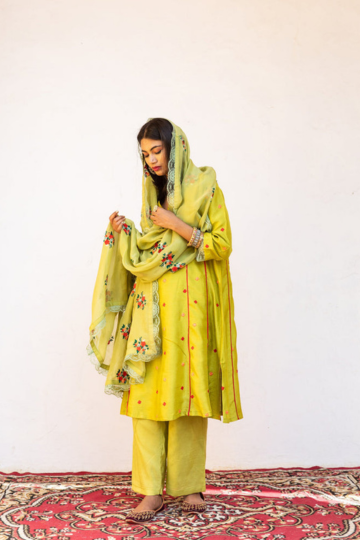 Amaira Green Straight Kurta Set