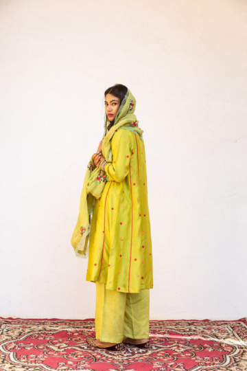 Amaira Green Straight Kurta Set