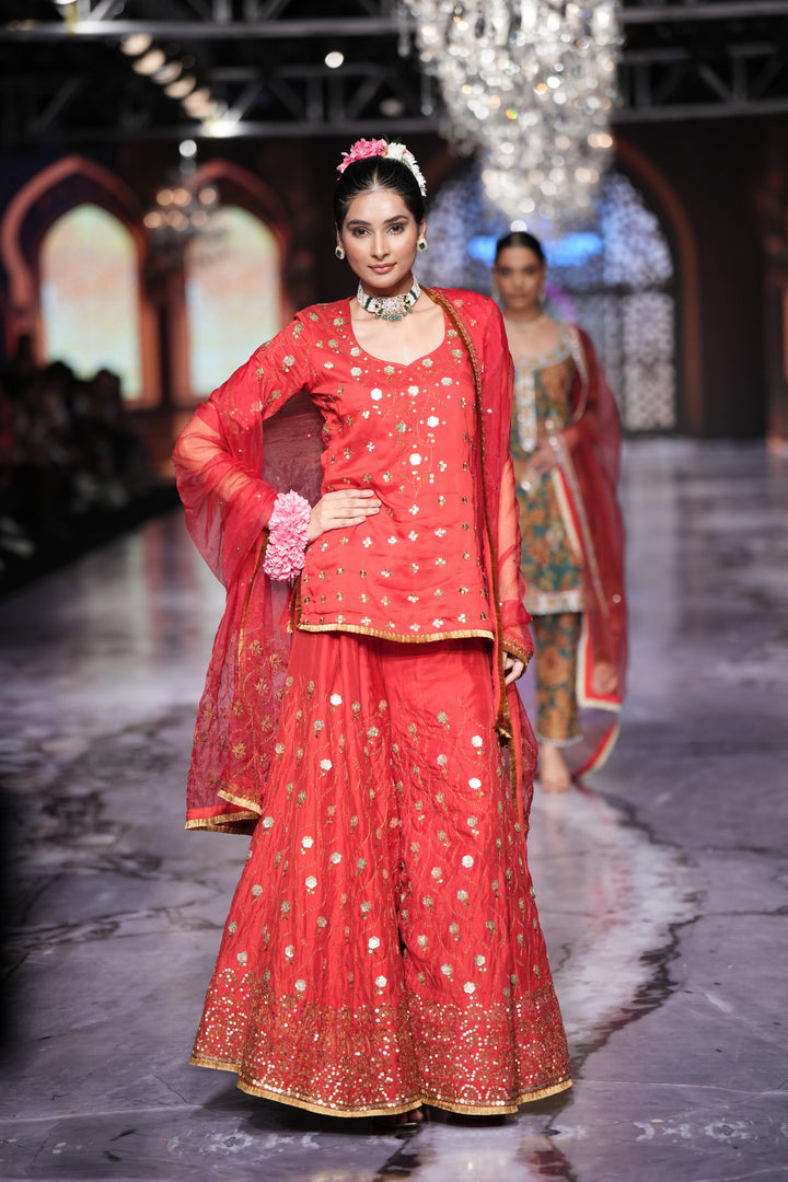 Masoom Red Sharara Set