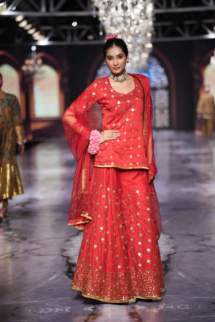 Masoom Red Sharara Set