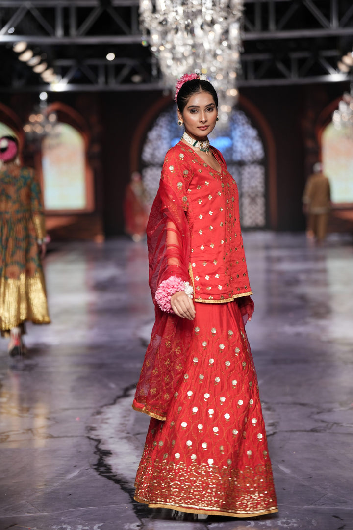 Masoom Red Sharara Set