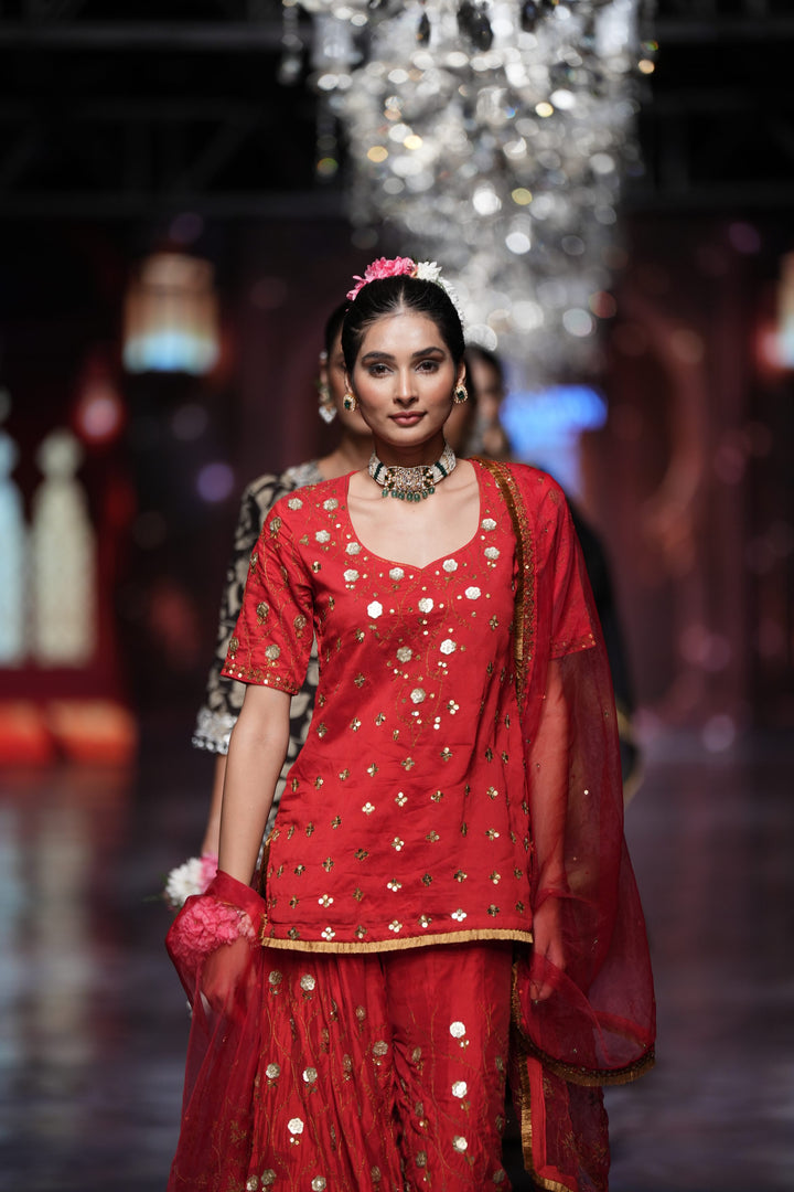 Masoom Red Sharara Set