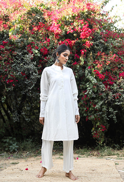 GITA WHITE KURTA SET Gulabo Jaipur