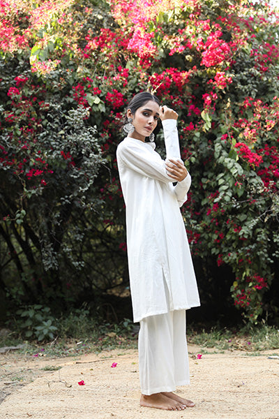 GITA WHITE KURTA SET Gulabo Jaipur