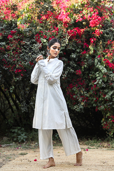 GITA WHITE KURTA SET Gulabo Jaipur