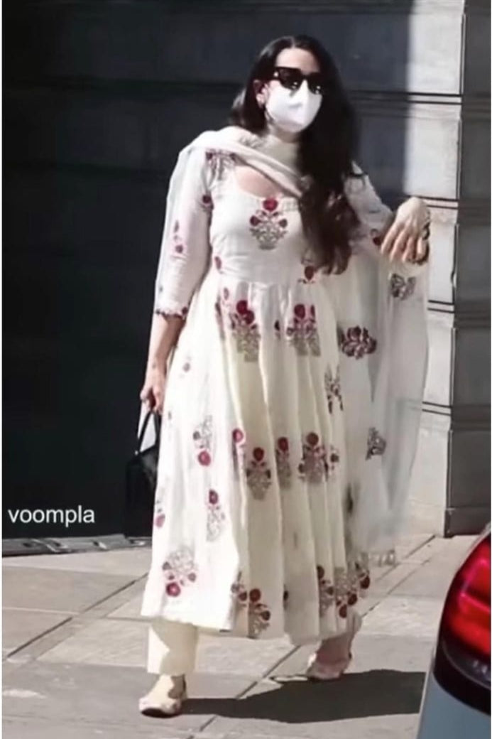 Karishma Kapoor in Shyra Cream Set Gulabo Jaipur