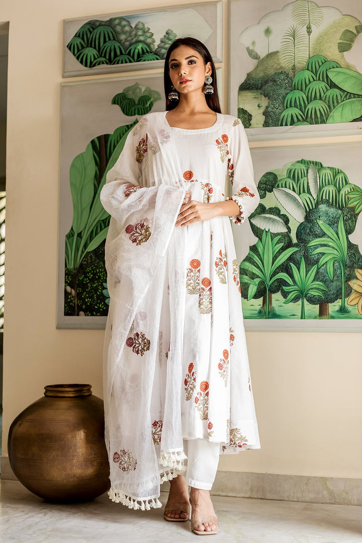 Karishma Kapoor in Shyra Cream Set Gulabo Jaipur