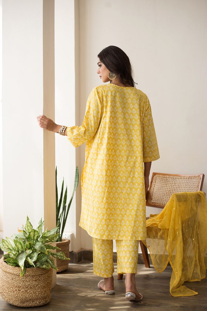 ANJULI YELLOW SET Gulabo Jaipur