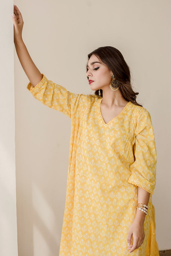 ANJULI YELLOW SET Gulabo Jaipur