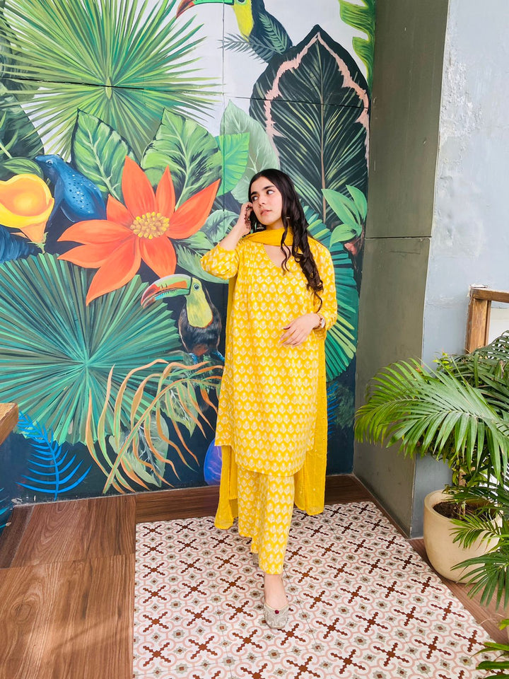 ANJULI YELLOW SET Gulabo Jaipur