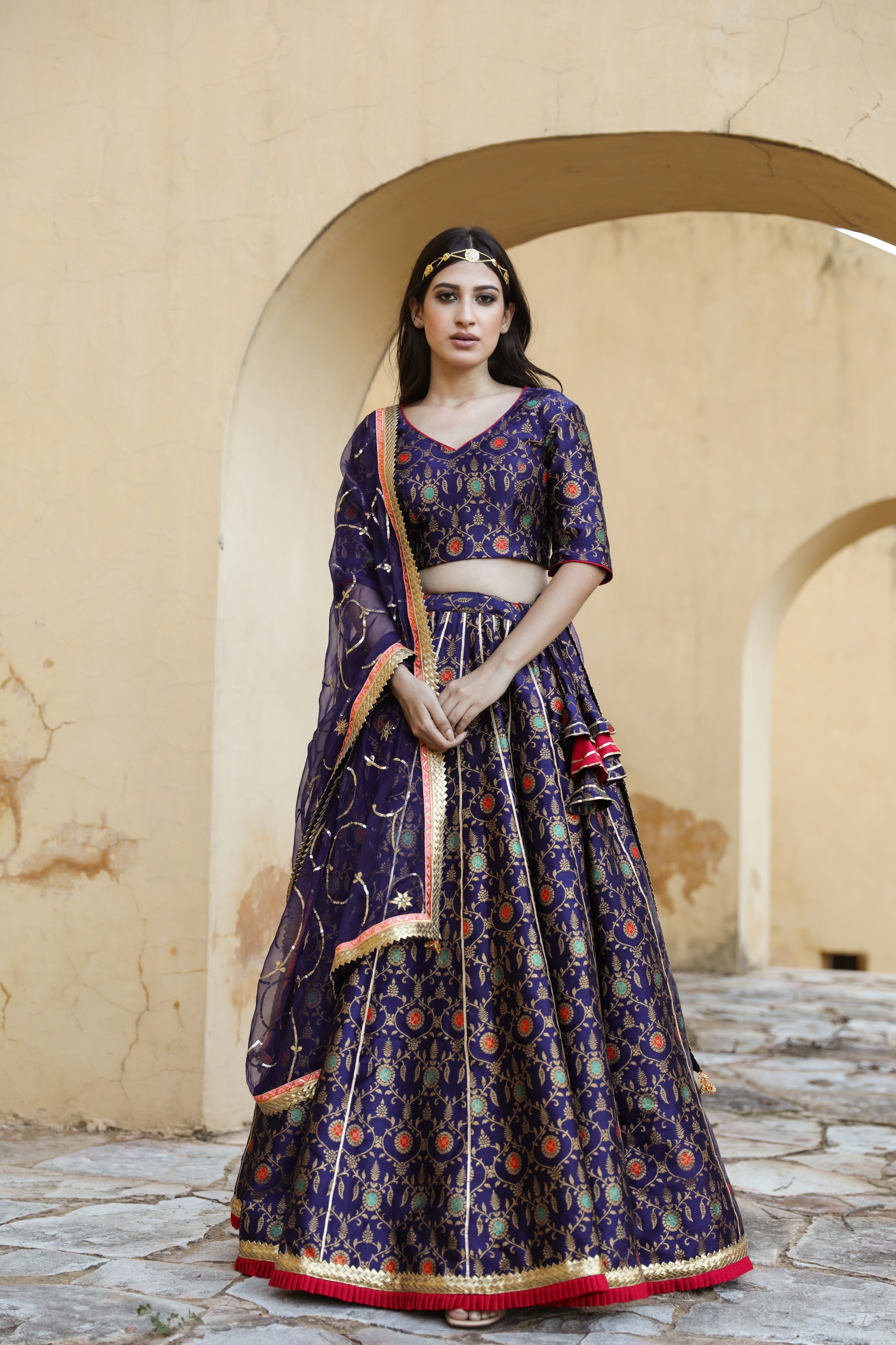 Party Wear Printed Cotton Hand Block Lehenga Choli at Rs 1800 in Jaipur