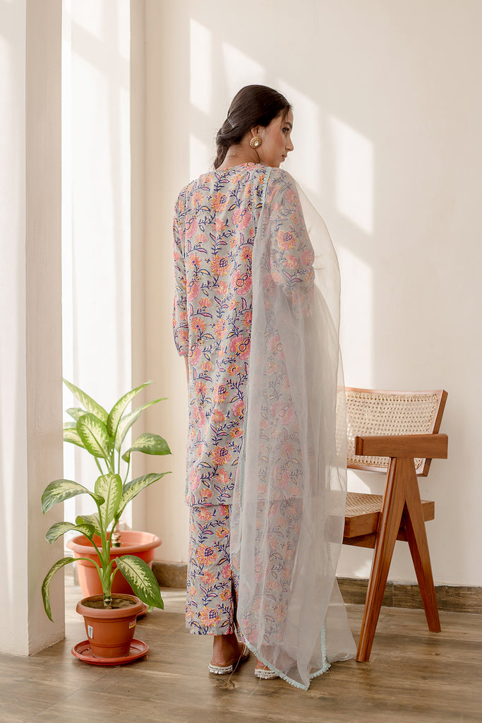 BASIL GREY SET Gulabo Jaipur