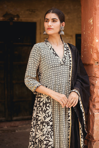 Farida Black Set Gulabo Jaipur