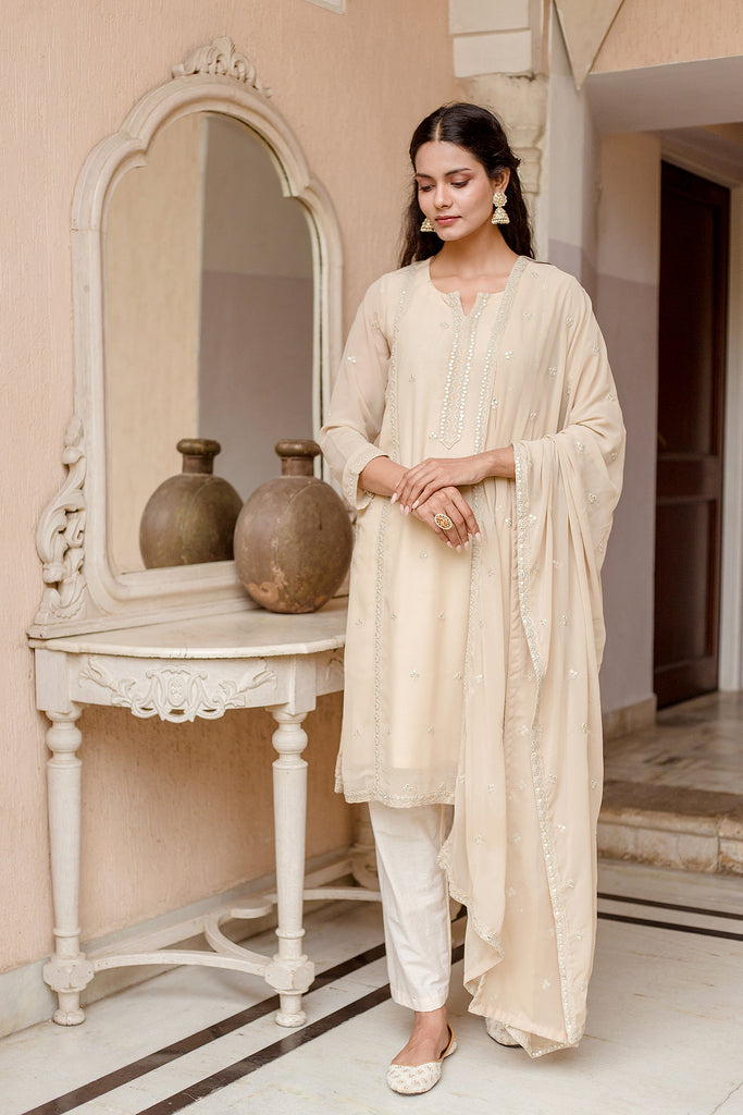 Jhalak Beige Set Gulabo Jaipur