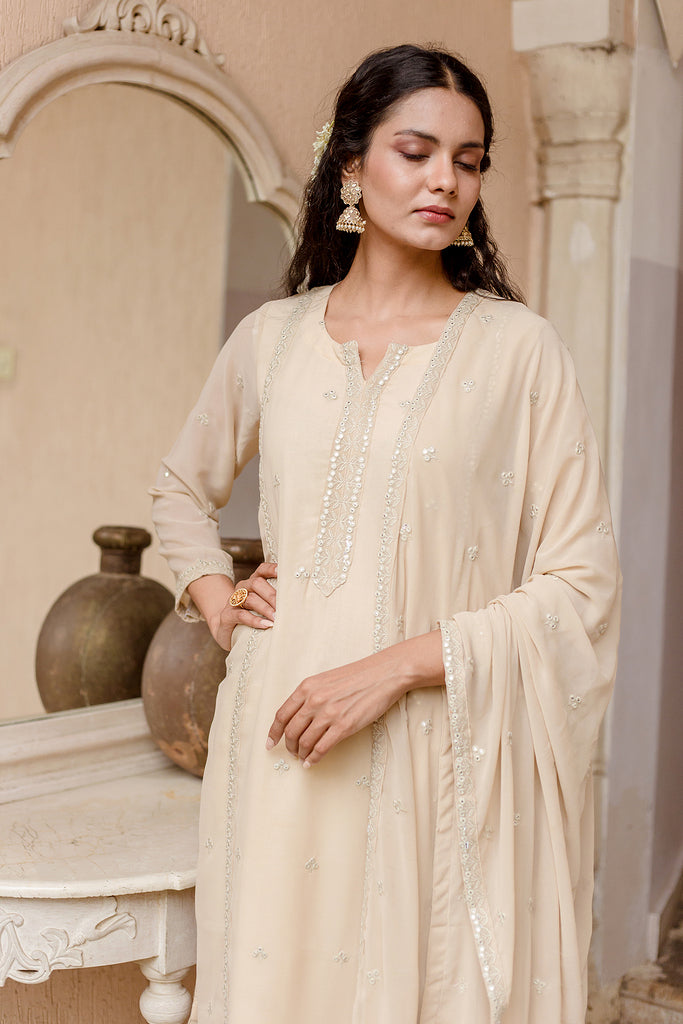 Jhalak Beige Set Gulabo Jaipur