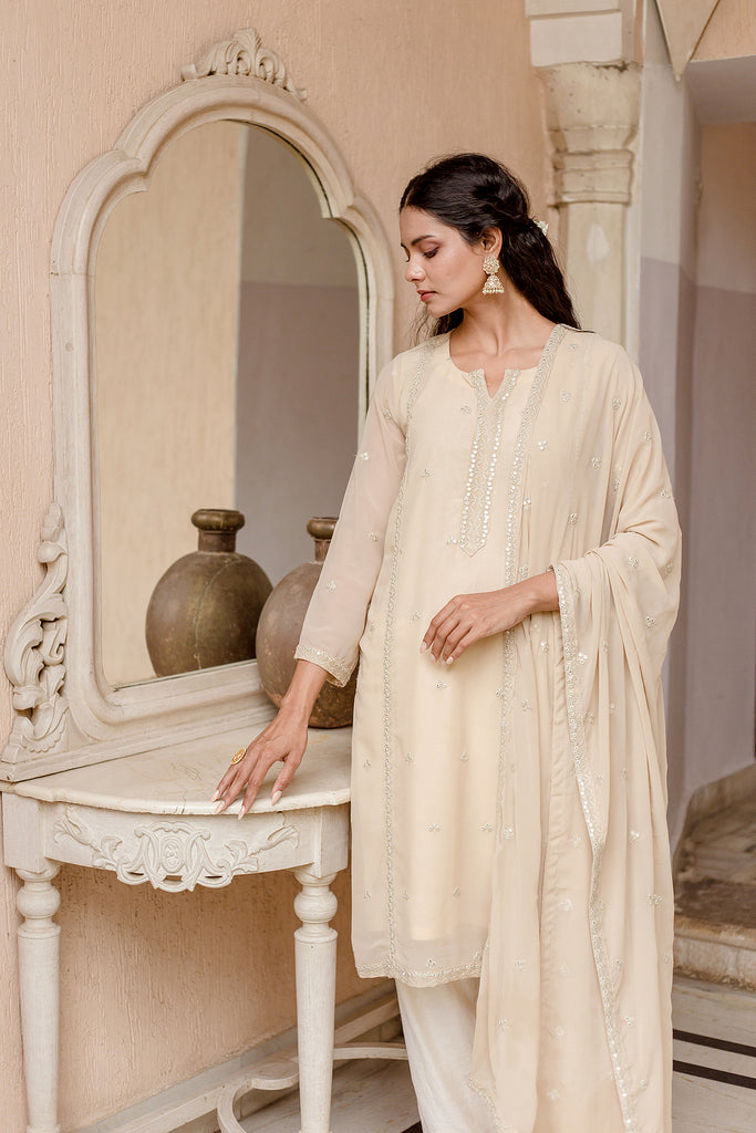 Jhalak Beige Set Gulabo Jaipur