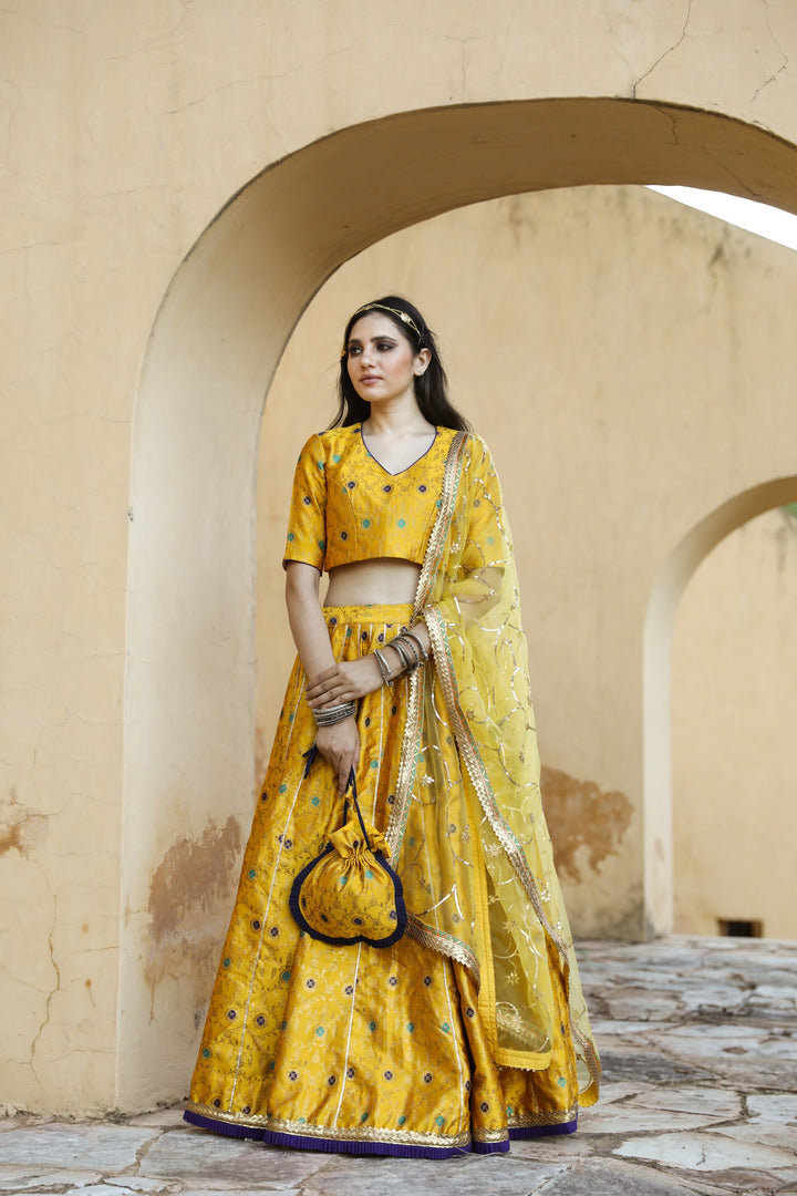 Kashika Kapoor In Aisha Yellow Lehenga Set Gulabo Jaipur