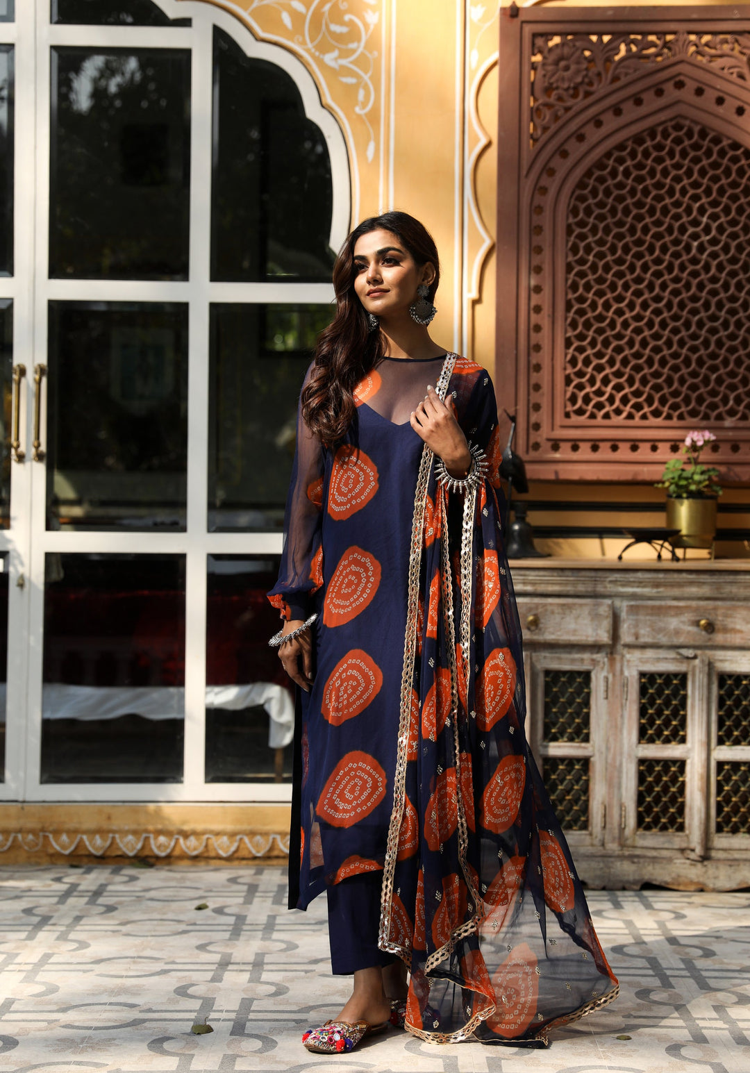 MINAL BLUE SET Gulabo Jaipur