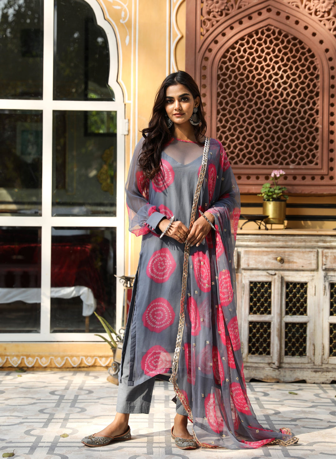 MINAL GREY SET Gulabo Jaipur