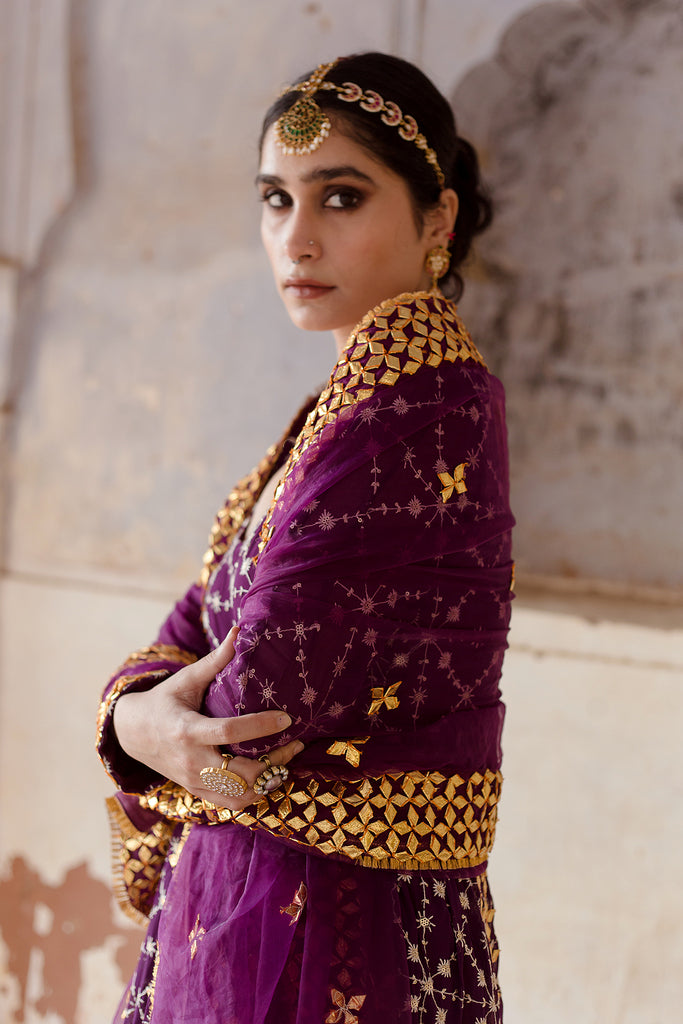 Mallika Purple Gown Gulabo Jaipur