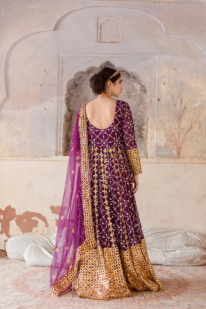 Mallika Purple Gown Gulabo Jaipur