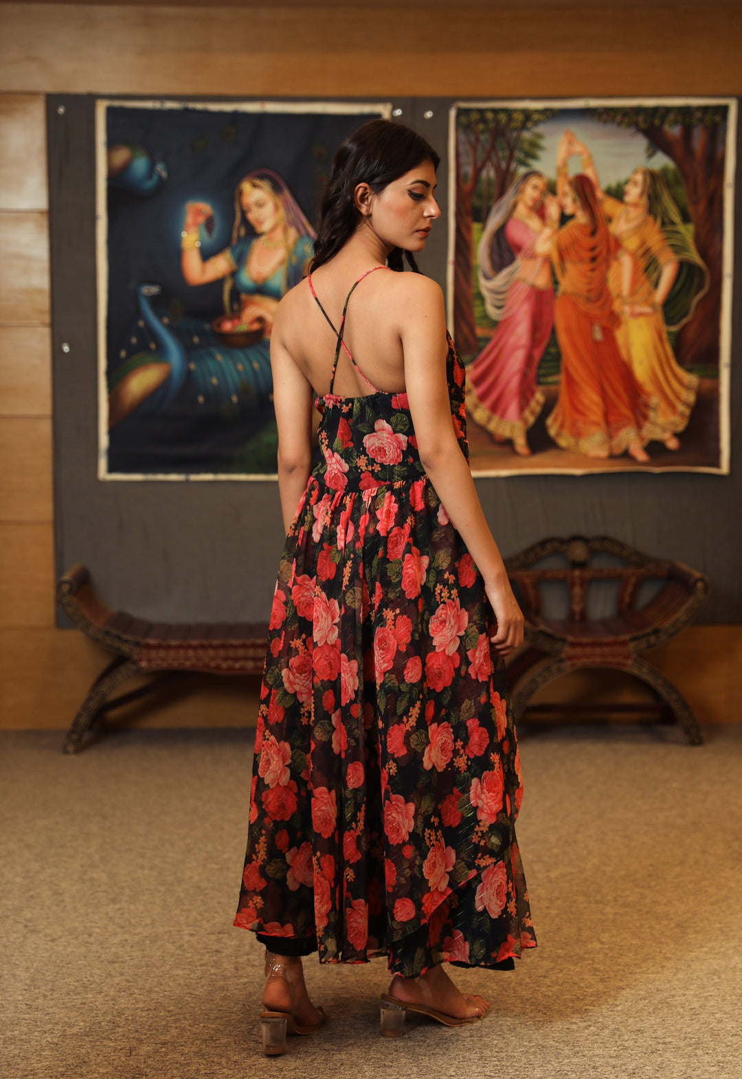 Sarah Red Dress Gulabo Jaipur