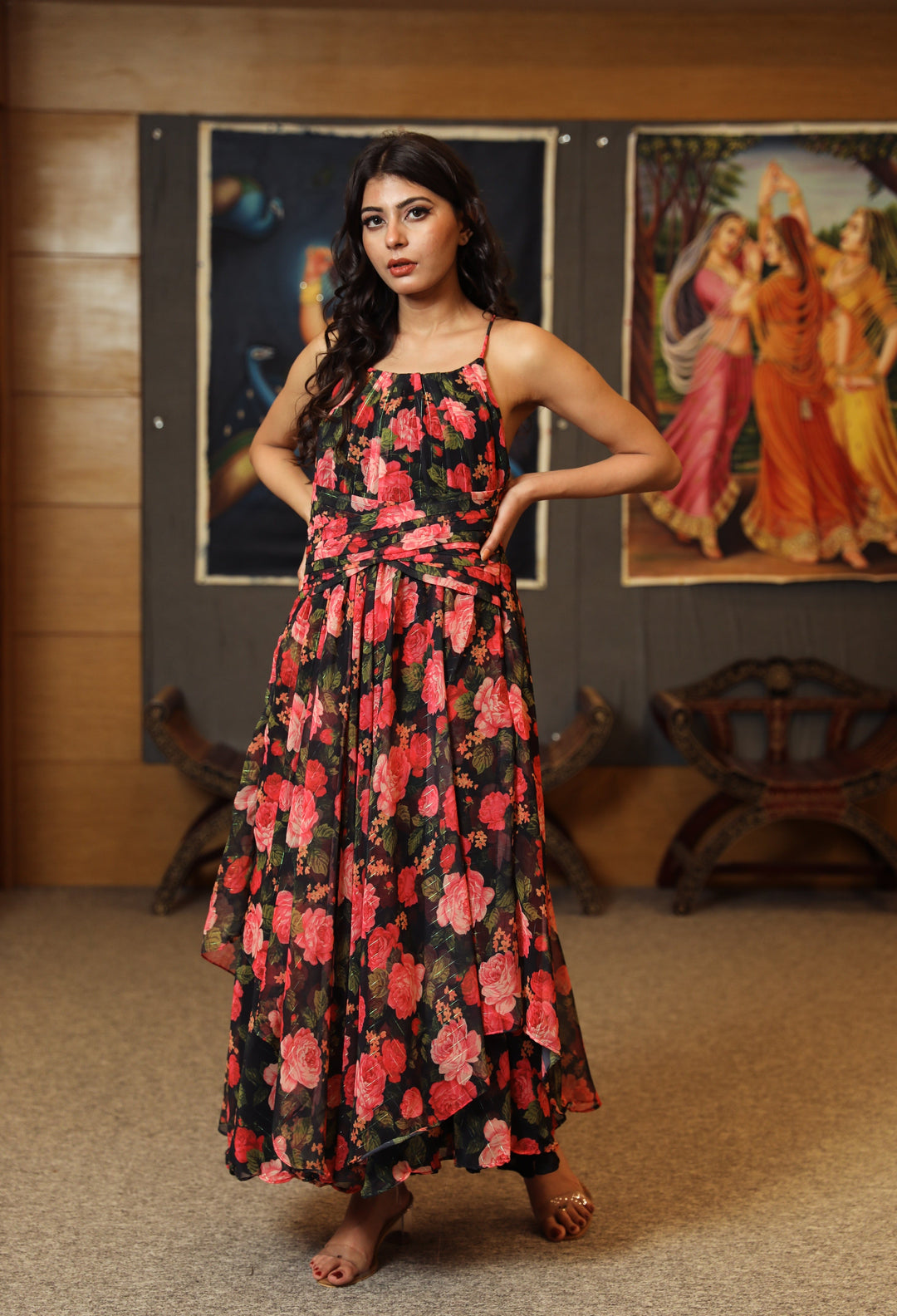 Sarah Red Dress Gulabo Jaipur