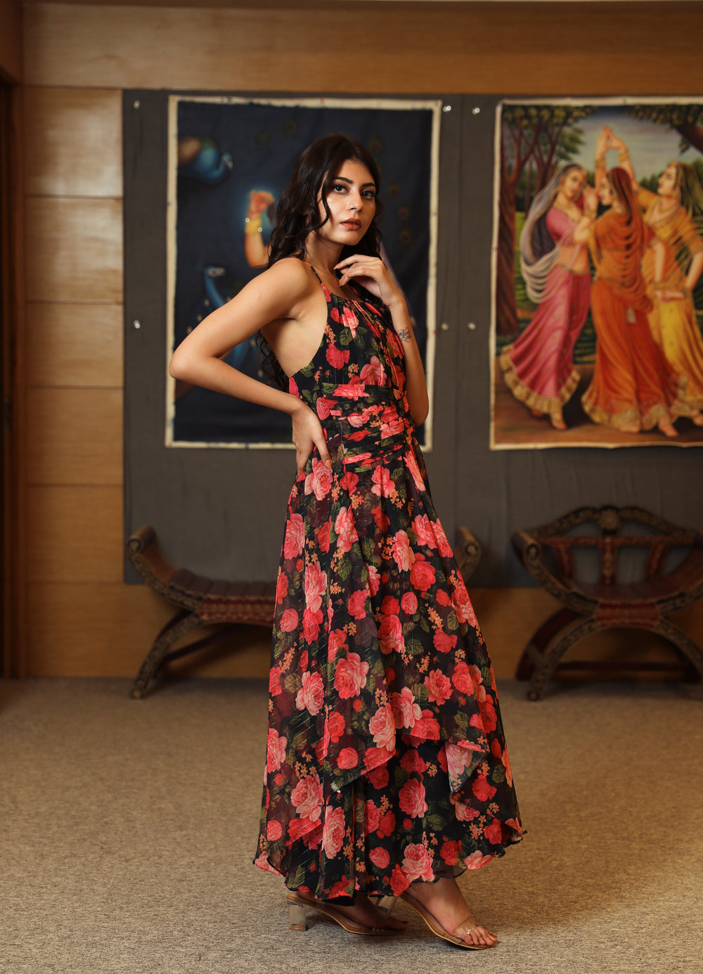 Sarah Red Dress Gulabo Jaipur