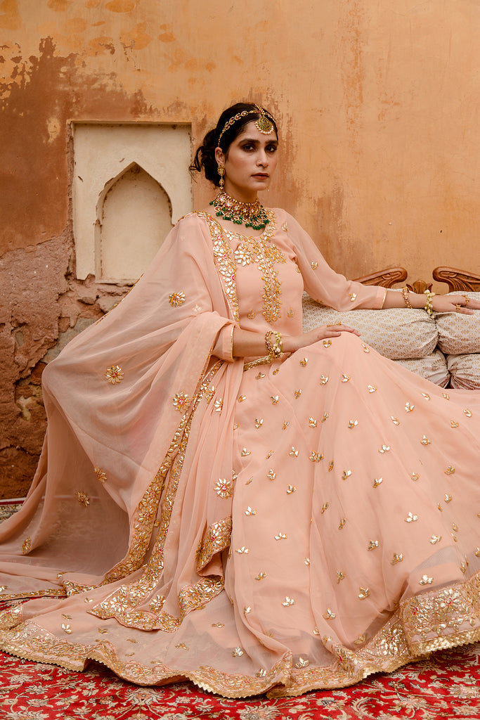 Trending Peach Color Lehenga Choli For Wedding – Joshindia