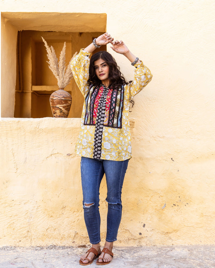 ZIA YELLOW TOP Gulabo Jaipur